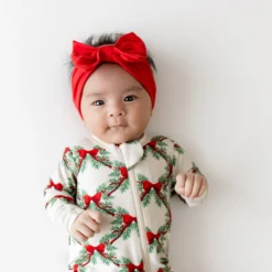 Bow Headband in Cardinal