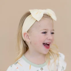 Bow Headband in Chamomile