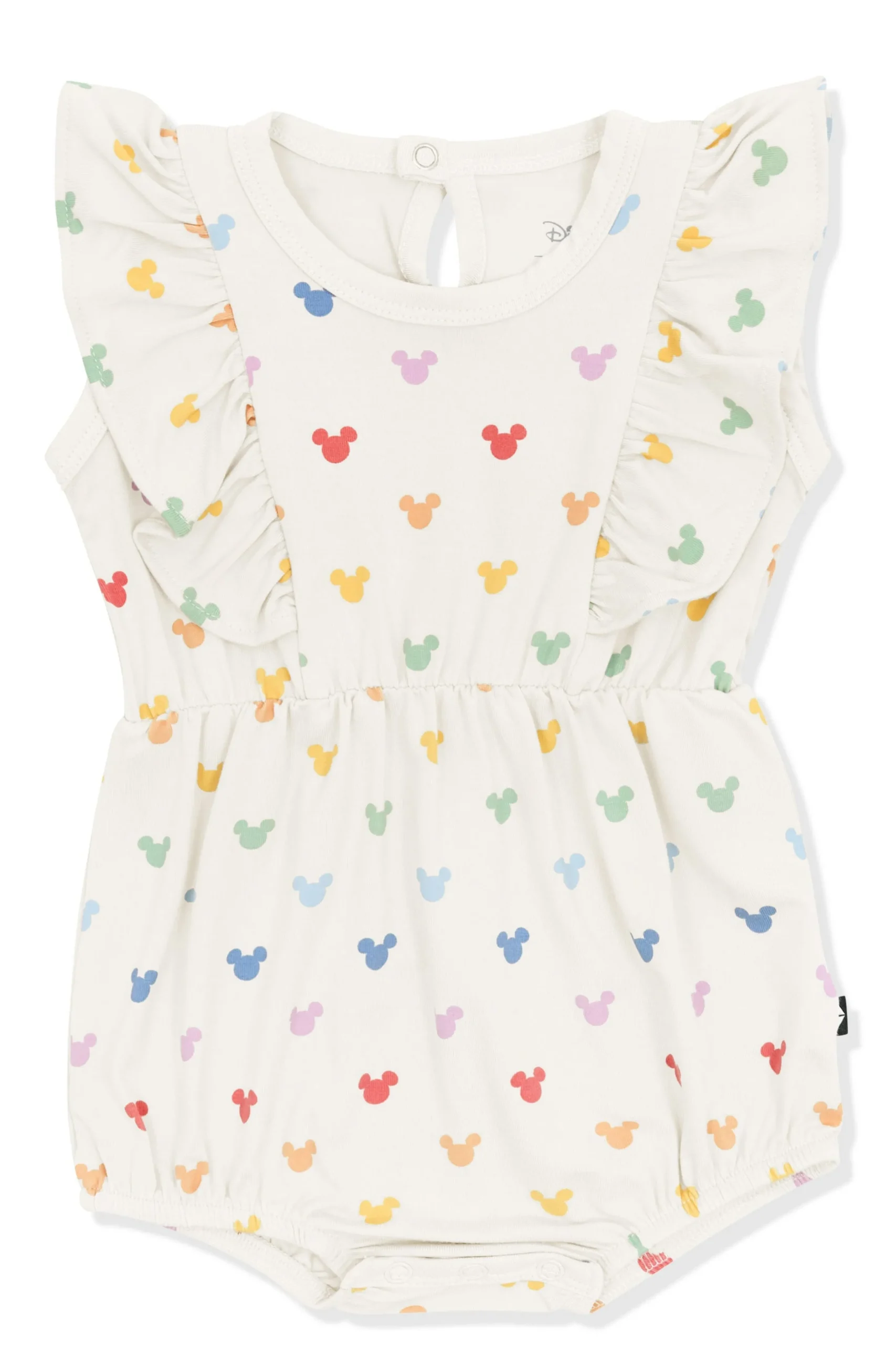Bubble Romper in Pastel Mickey Mouse