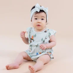 Bubble Romper in Winnie the Pooh Hundred Acre Wood