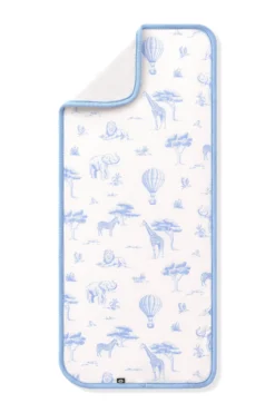 Burp Cloth in Toile Safari