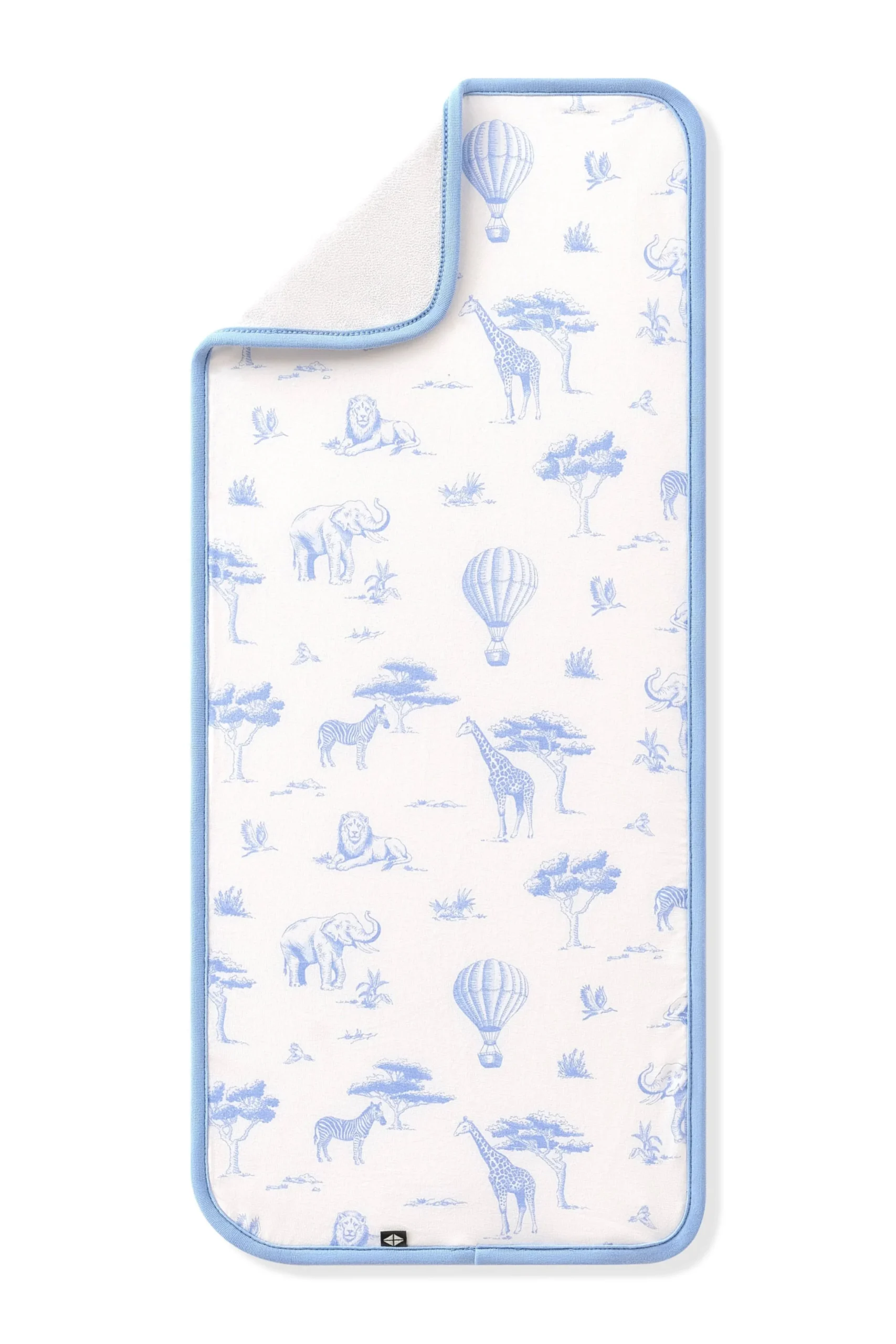 Burp Cloth in Toile Safari