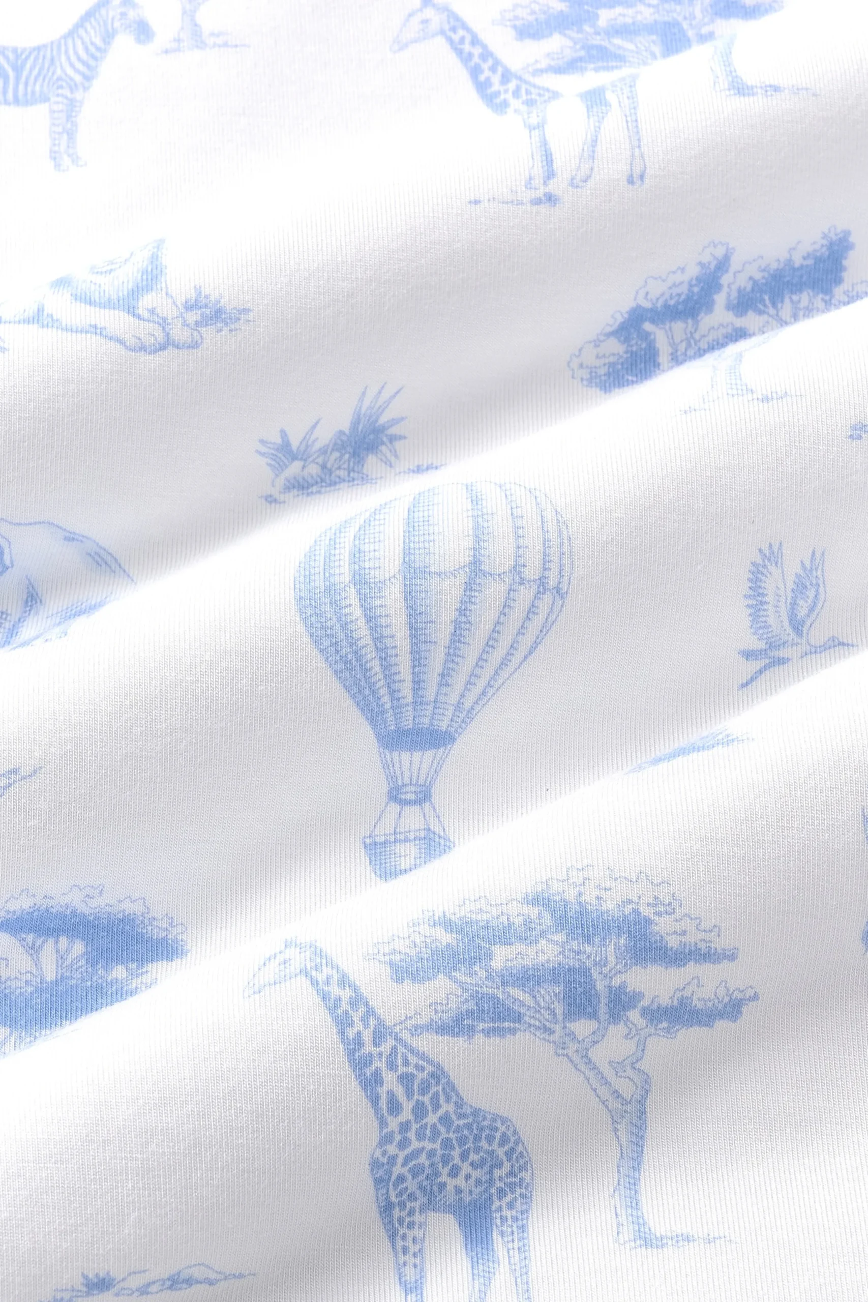 Burp Cloth in Toile Safari