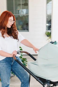 Car Seat Cover in Sage