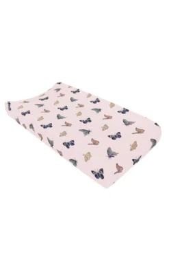 Change Pad Cover in Blush Butterfly