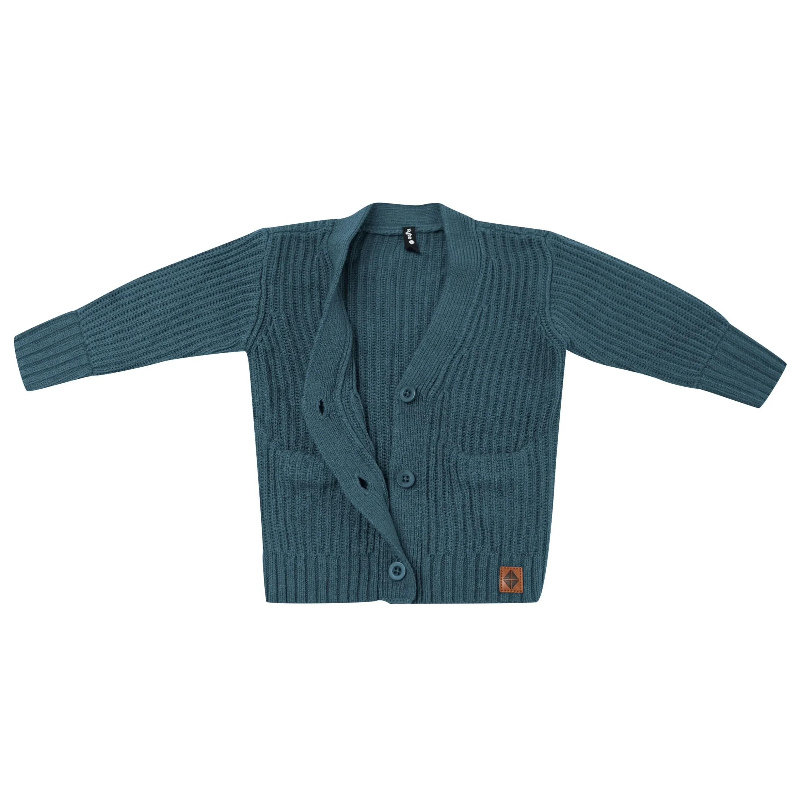 Chunky Knit Oversized Cardigan in Atlantic