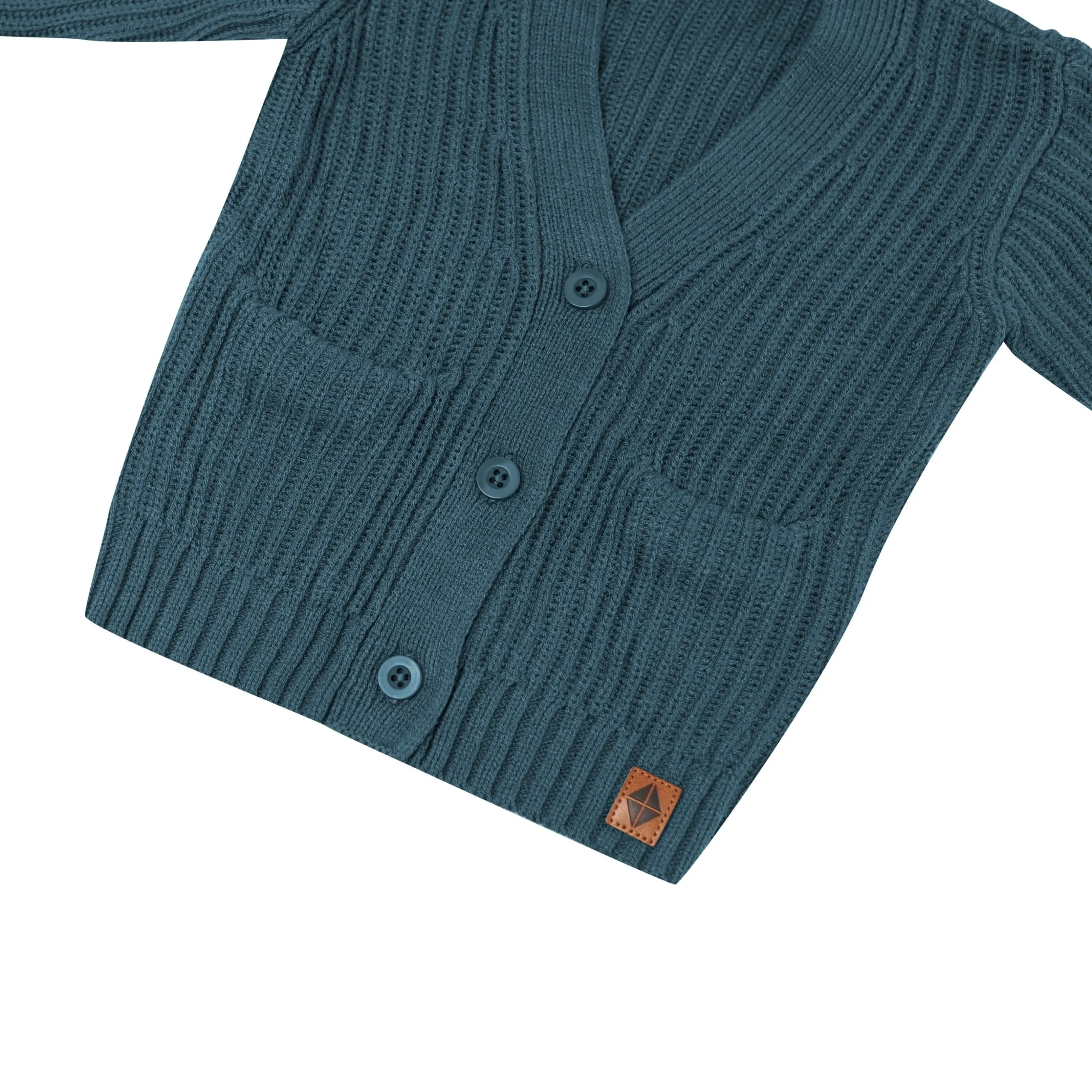 Chunky Knit Oversized Cardigan in Atlantic
