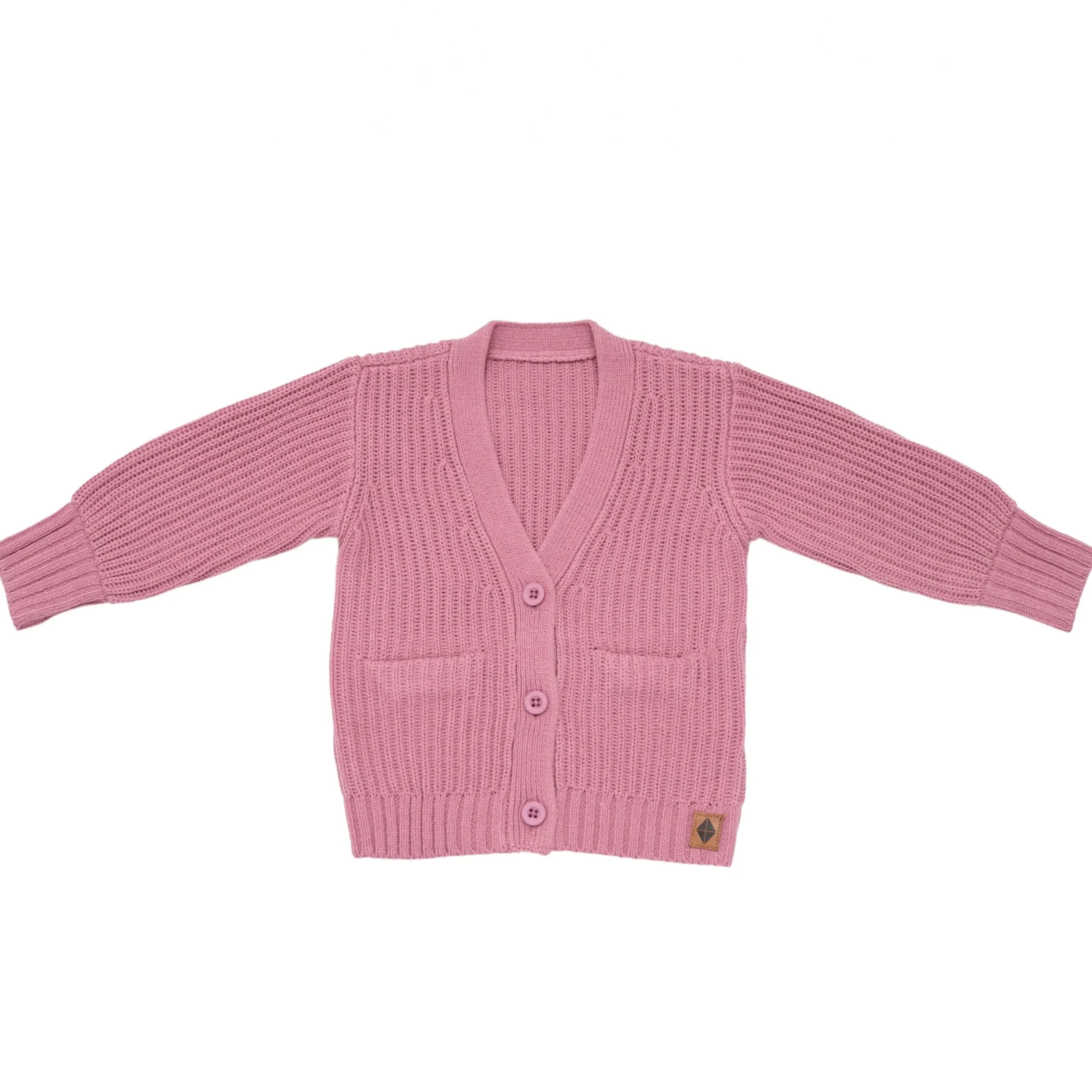 Chunky Knit Oversized Cardigan in Apple Blossom