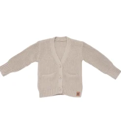 Chunky Knit Oversized Cardigan in Almond