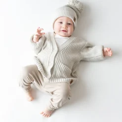 Chunky Knit Oversized Cardigan in Oat