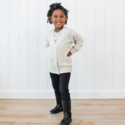 Chunky Knit Oversized Cardigan in Oat