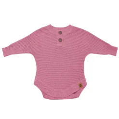 Chunky Knit Romper in Apple Blossom
