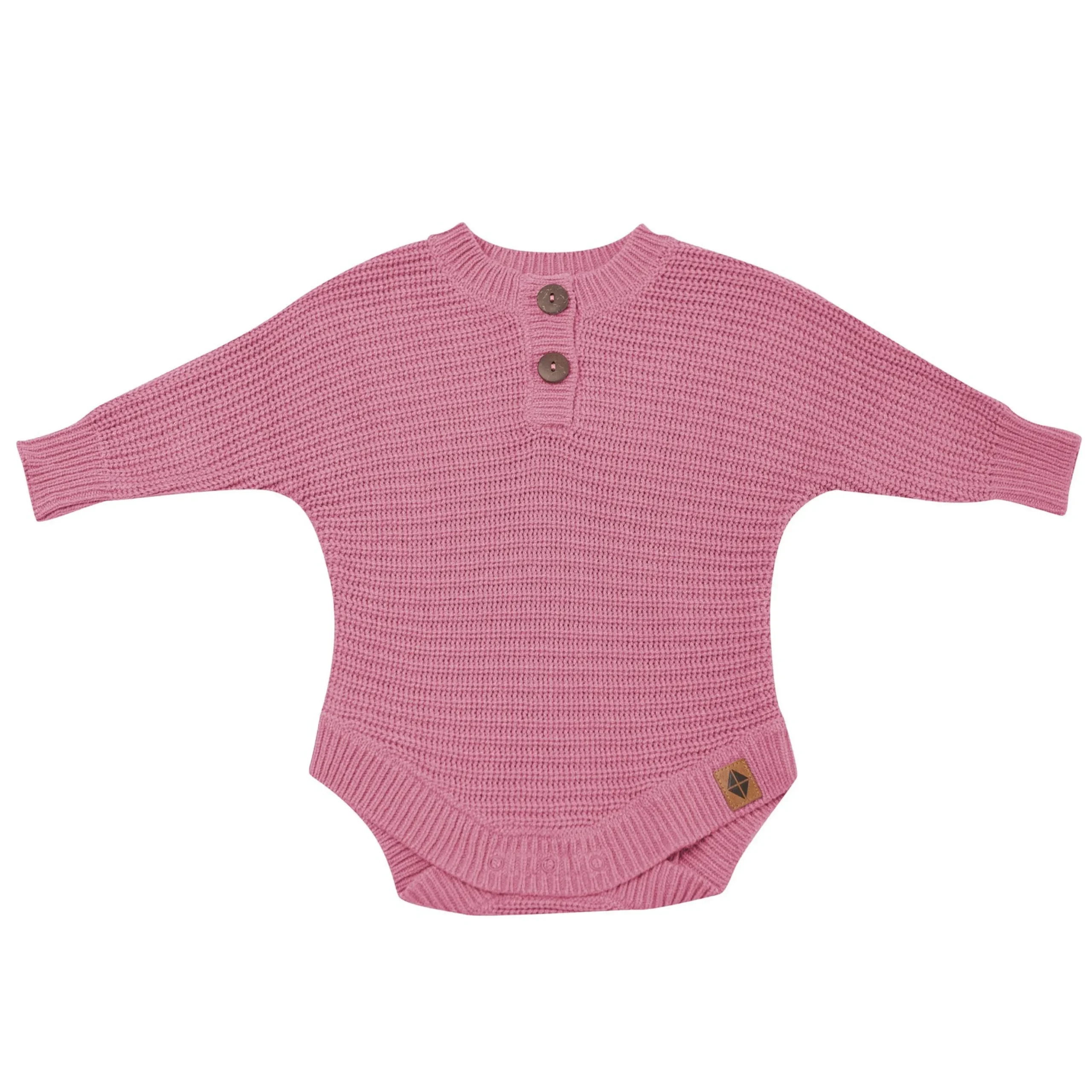 Chunky Knit Romper in Apple Blossom