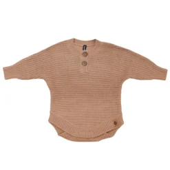 Chunky Knit Romper in Latte