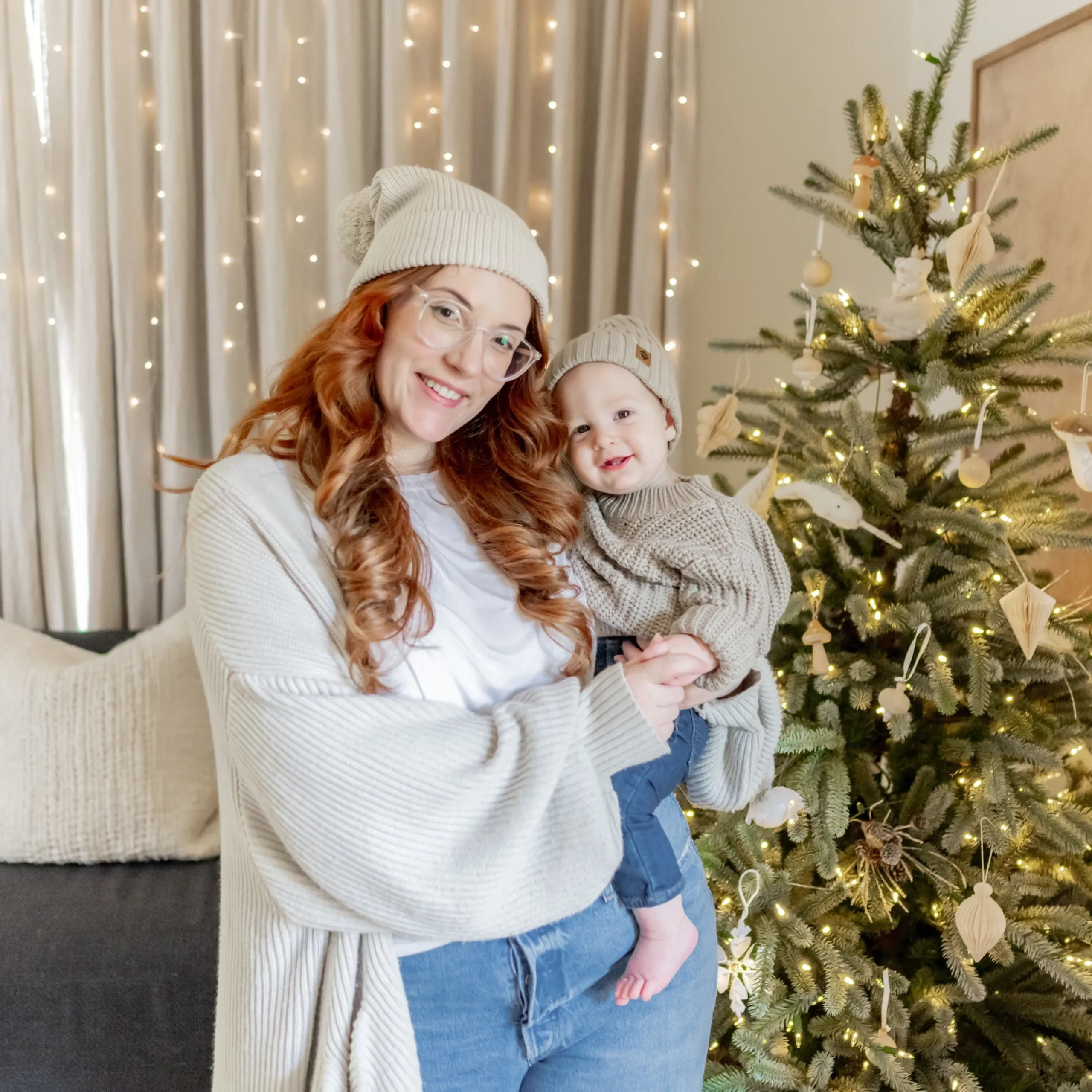 Chunky Knit Sweater in Almond