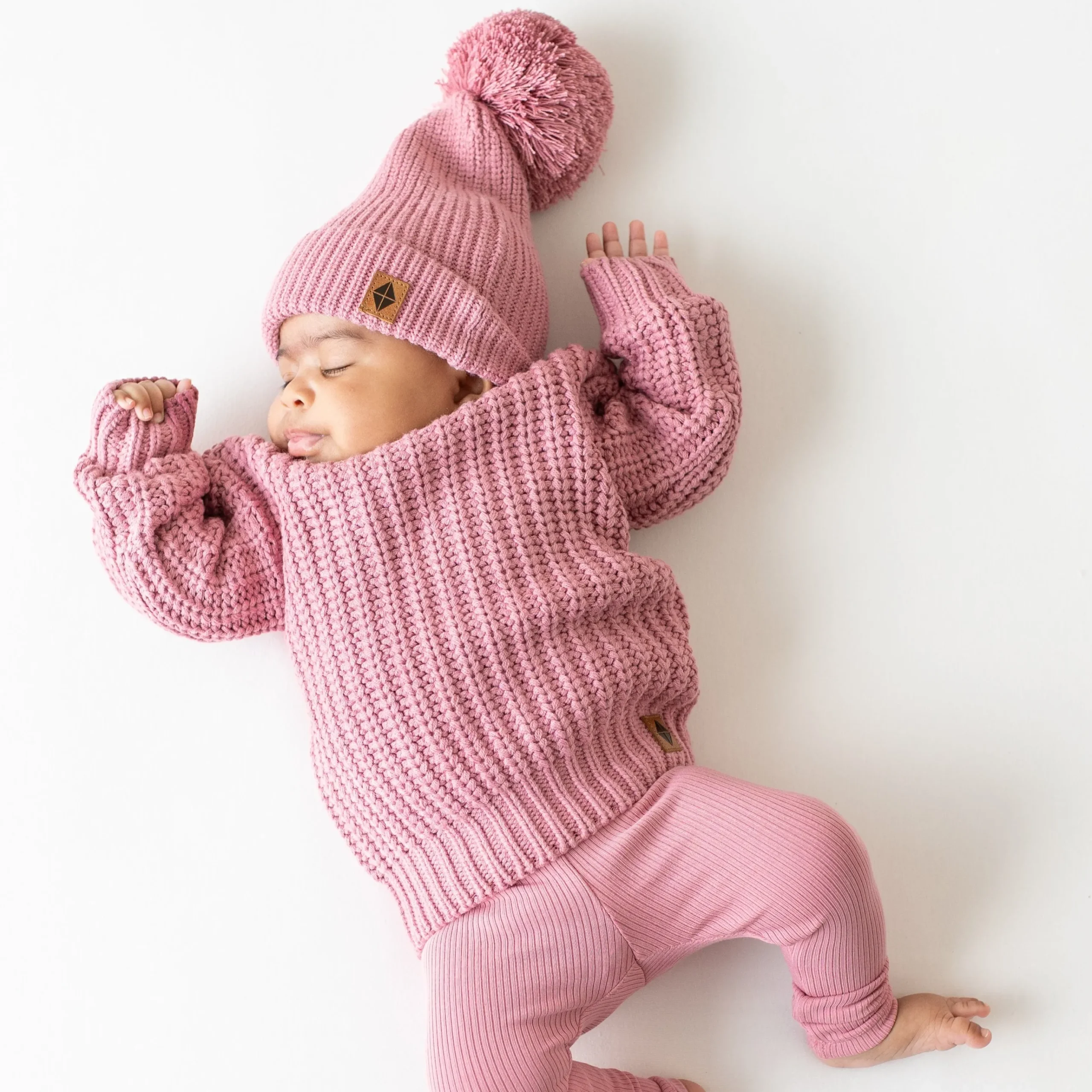 Chunky Knit Sweater in Apple Blossom