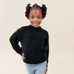 Chunky Knit Sweater in Midnight