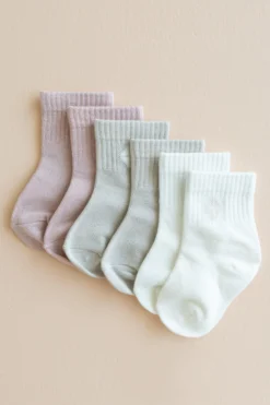 Crew Socks Combo 3-Pack in Pastel