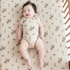 Crib Sheet in Classic Cowboy