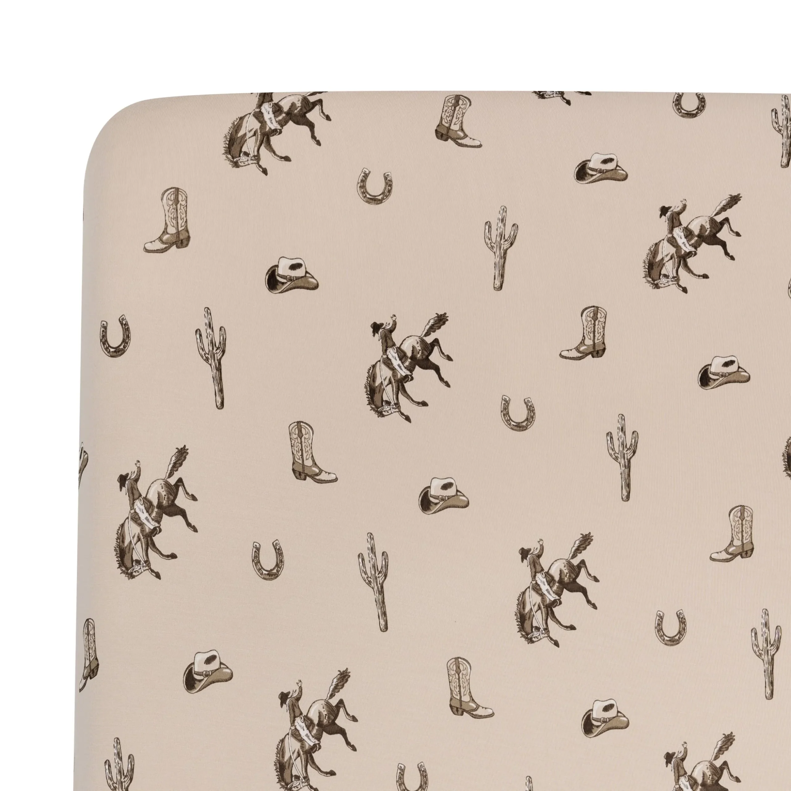 Crib Sheet in Classic Cowboy
