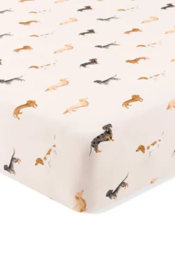 Crib Sheet in Dachshund