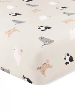 Crib Sheet in Fluffy Cat