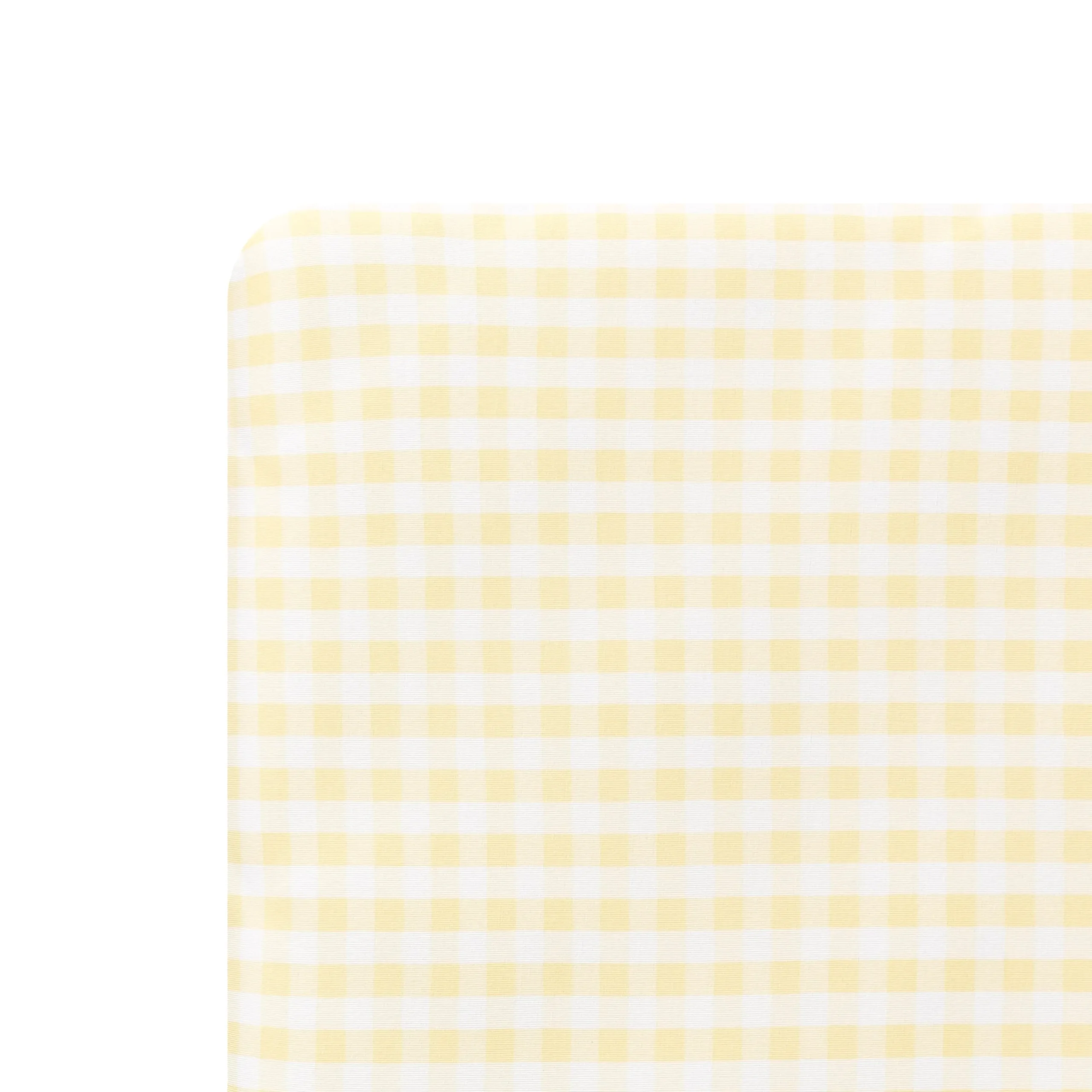 Crib Sheet in Gingham Chamomile
