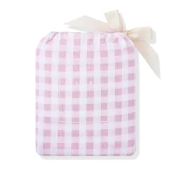 Crib Sheet in Gingham Thistle