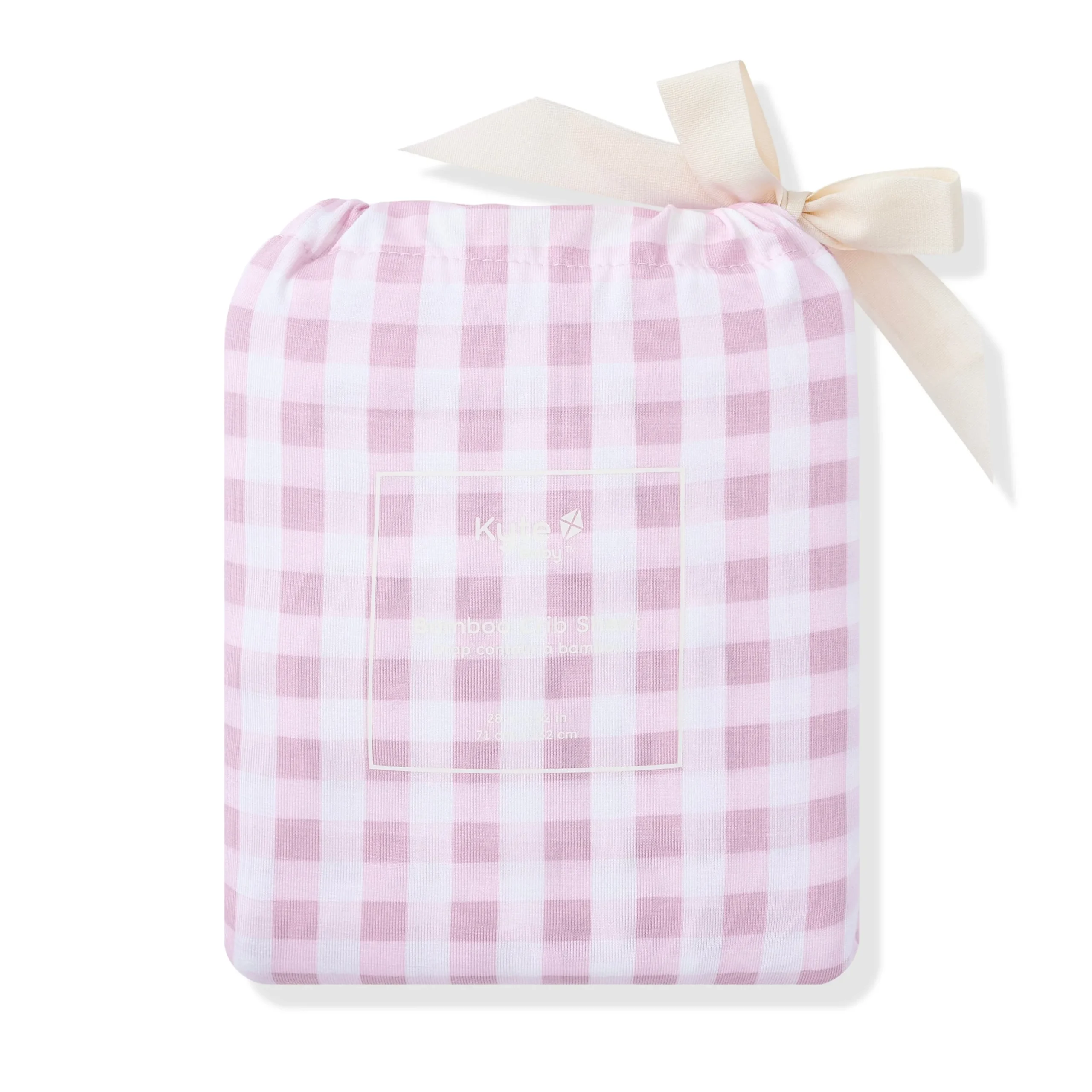 Crib Sheet in Gingham Thistle