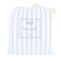 Crib Sheet in Small Mist Stripe