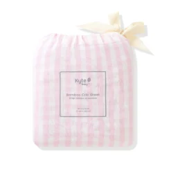 Crib Sheet in Small Sakura Stripe