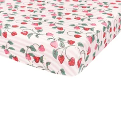 Crib Sheet in Strawberry Fields