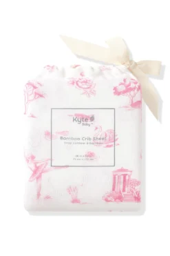 Crib Sheet in Toile Ballet