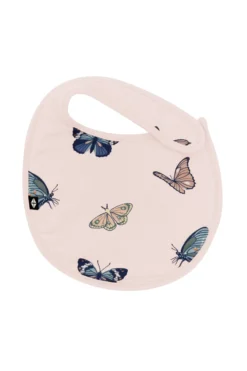Cushy Bib in Blush Butterfly