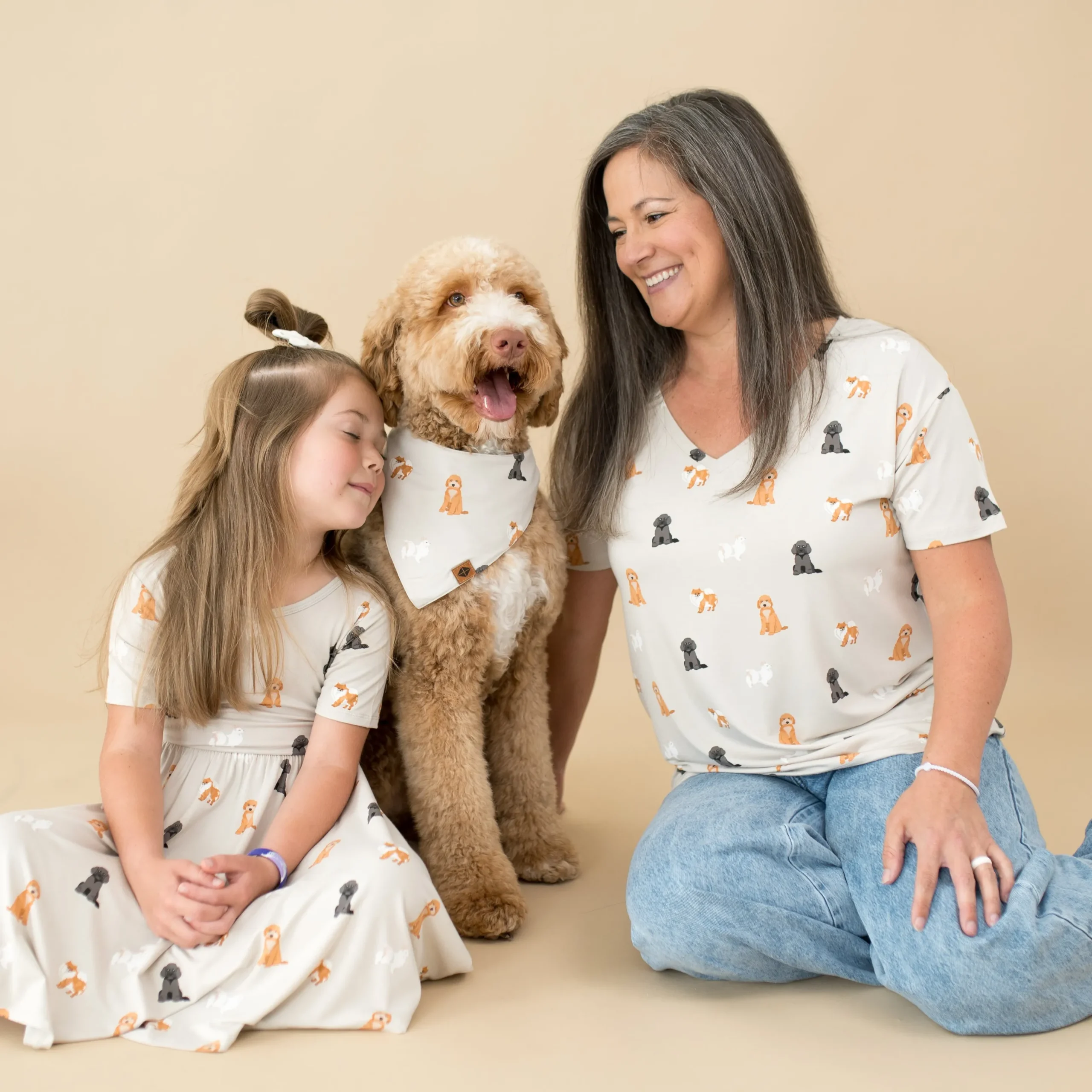Dog Bandana in Fluffy Dog