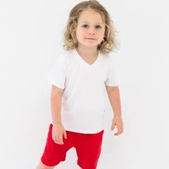 Drawstring Short in Cardinal