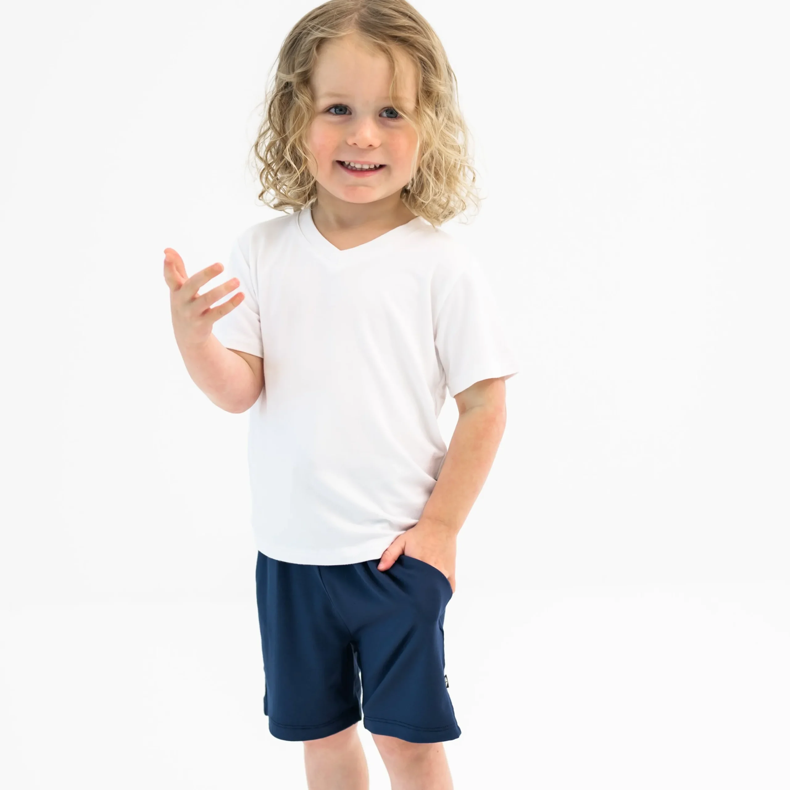 Drawstring Short in Navy