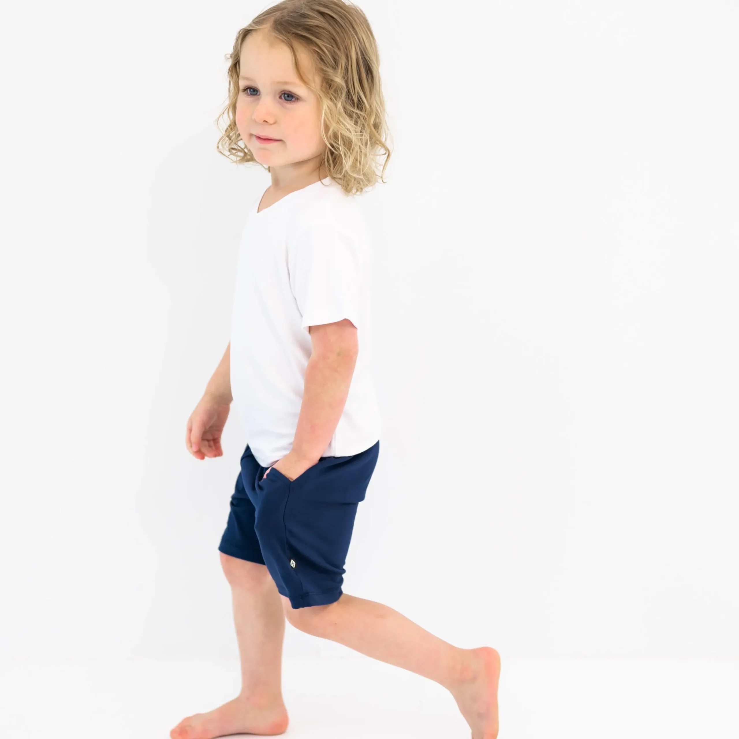 Drawstring Short in Navy