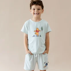 Drawstring Short in Winnie the Pooh on Dew