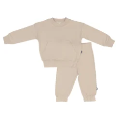 French Terry Jogger Set in Almond