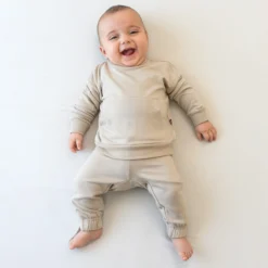 French Terry Jogger Set in Almond