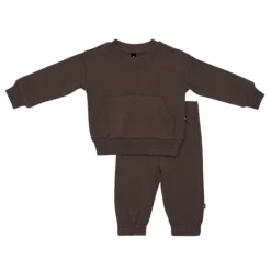 French Terry Jogger Set in Espresso