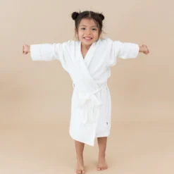 Hooded Bath Robe in Cloud