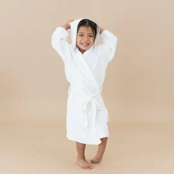Hooded Bath Robe in Cloud