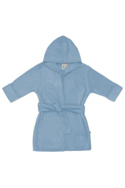 Hooded Bath Robe in Slate