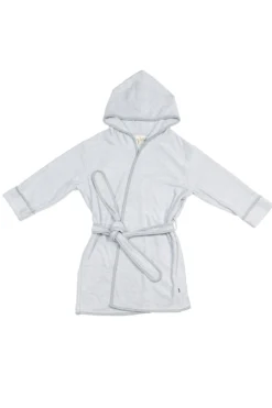 Hooded Bath Robe in Storm