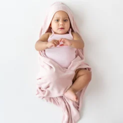 Hooded Bath Towel in Blush
