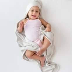 Hooded Bath Towel in Oat