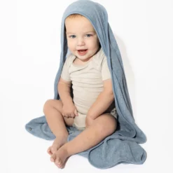Hooded Bath Towel in Slate