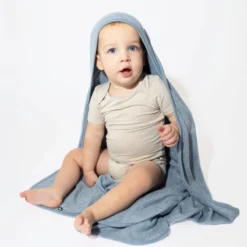 Hooded Bath Towel in Slate